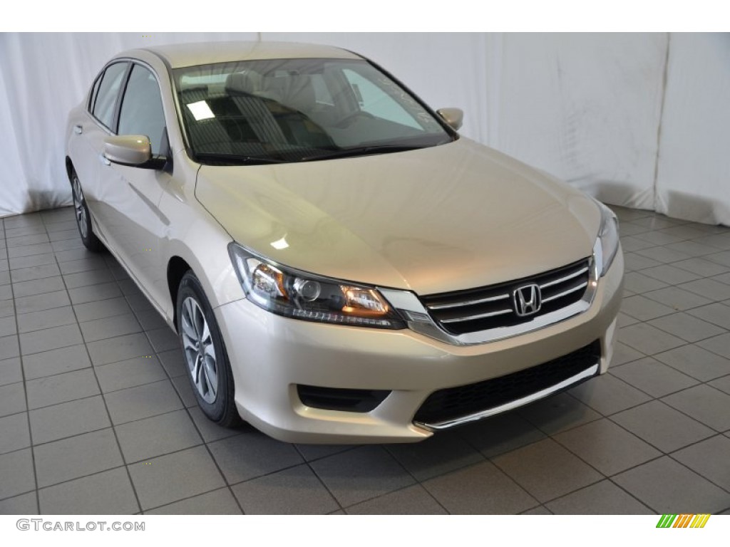 2014 Accord LX Sedan - Champagne Frost Pearl / Ivory photo #1