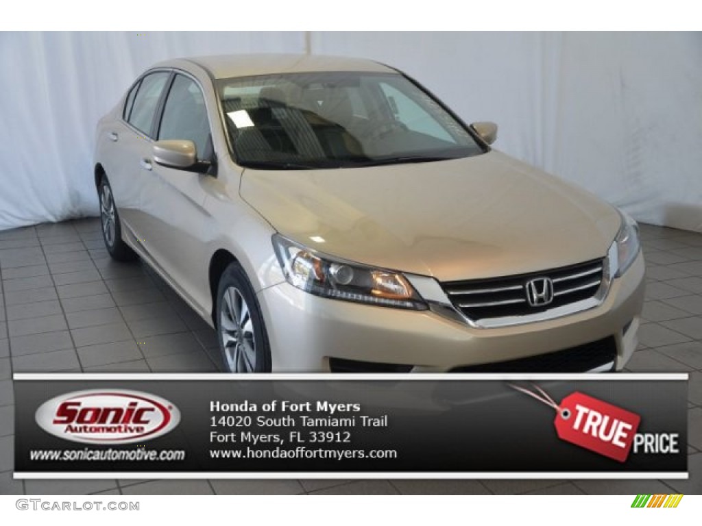 2014 Accord LX Sedan - Champagne Frost Pearl / Ivory photo #1