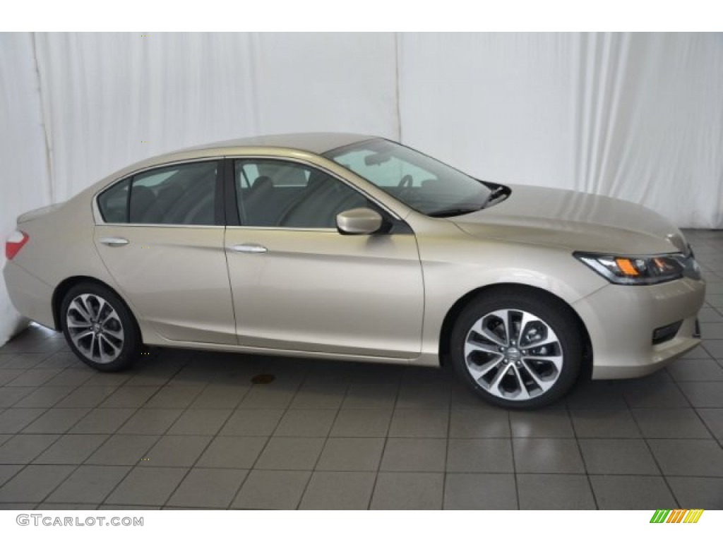 2014 Accord Sport Sedan - Champagne Frost Pearl / Black photo #7
