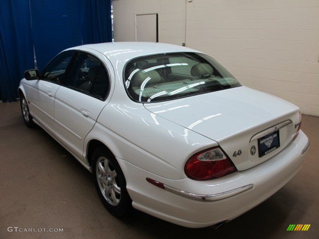 2000 S-Type 4.0 - Spindrift White / Cashmere photo #6