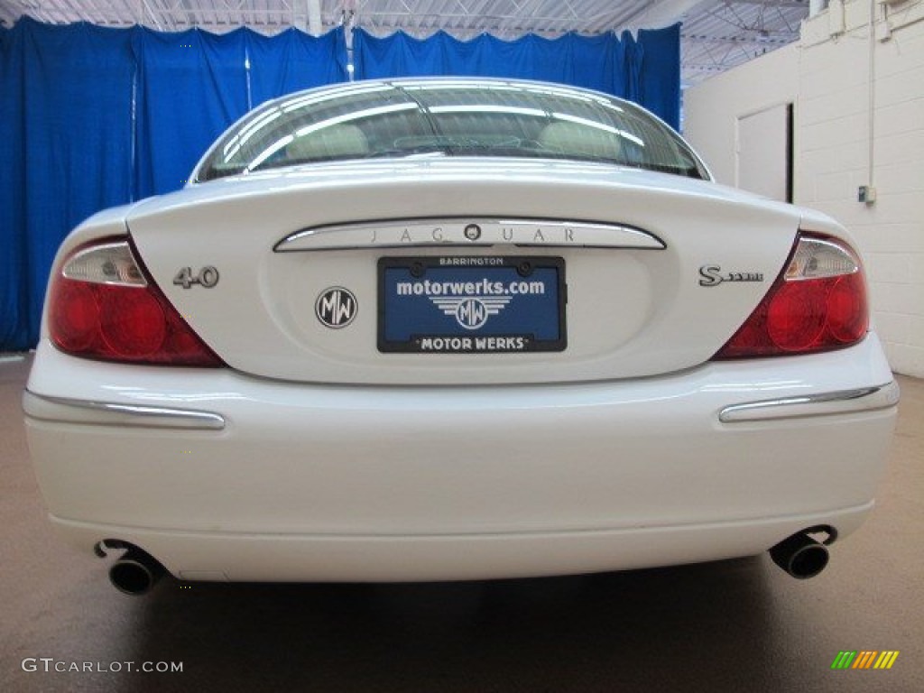 2000 S-Type 4.0 - Spindrift White / Cashmere photo #8