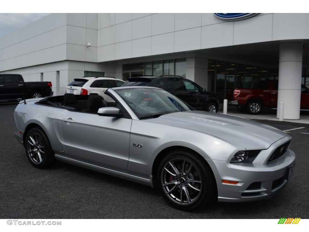 2014 Mustang GT Convertible - Ingot Silver / Charcoal Black photo #5