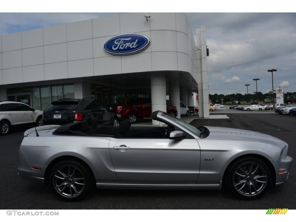 2014 Mustang GT Convertible - Ingot Silver / Charcoal Black photo #6