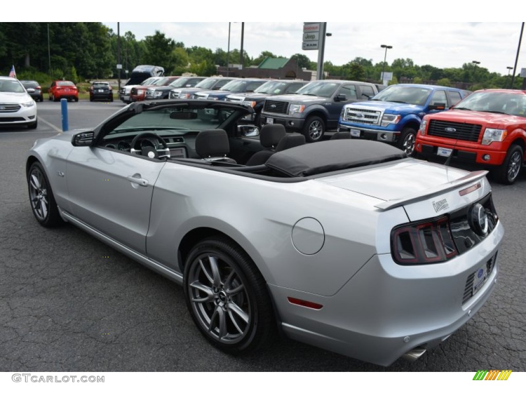 2014 Mustang GT Convertible - Ingot Silver / Charcoal Black photo #7