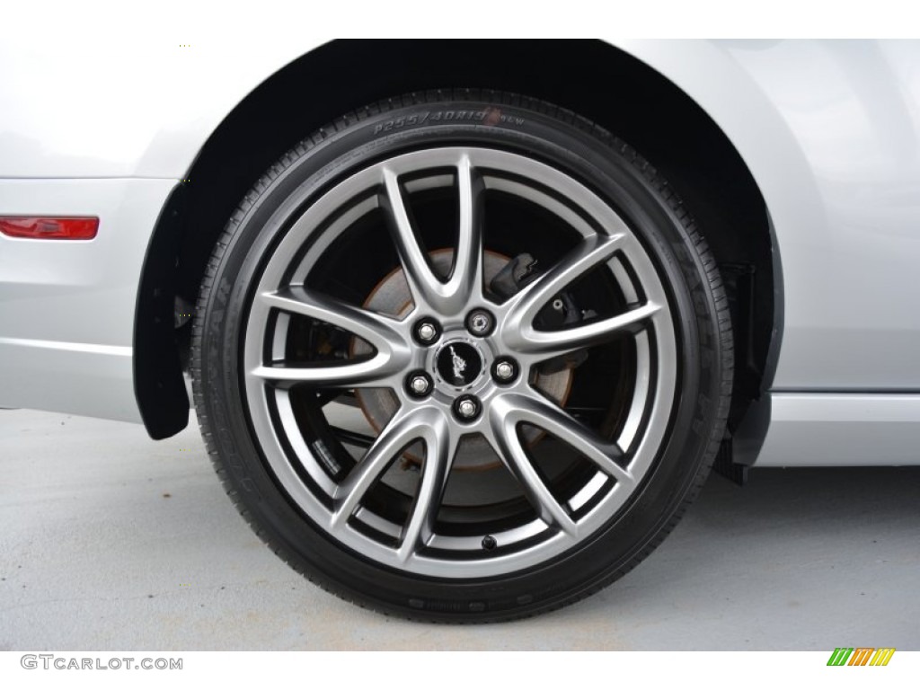 2014 Mustang GT Convertible - Ingot Silver / Charcoal Black photo #13