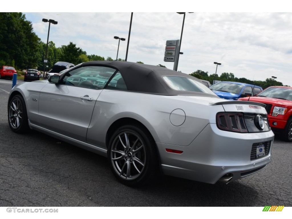 2014 Mustang GT Convertible - Ingot Silver / Charcoal Black photo #25