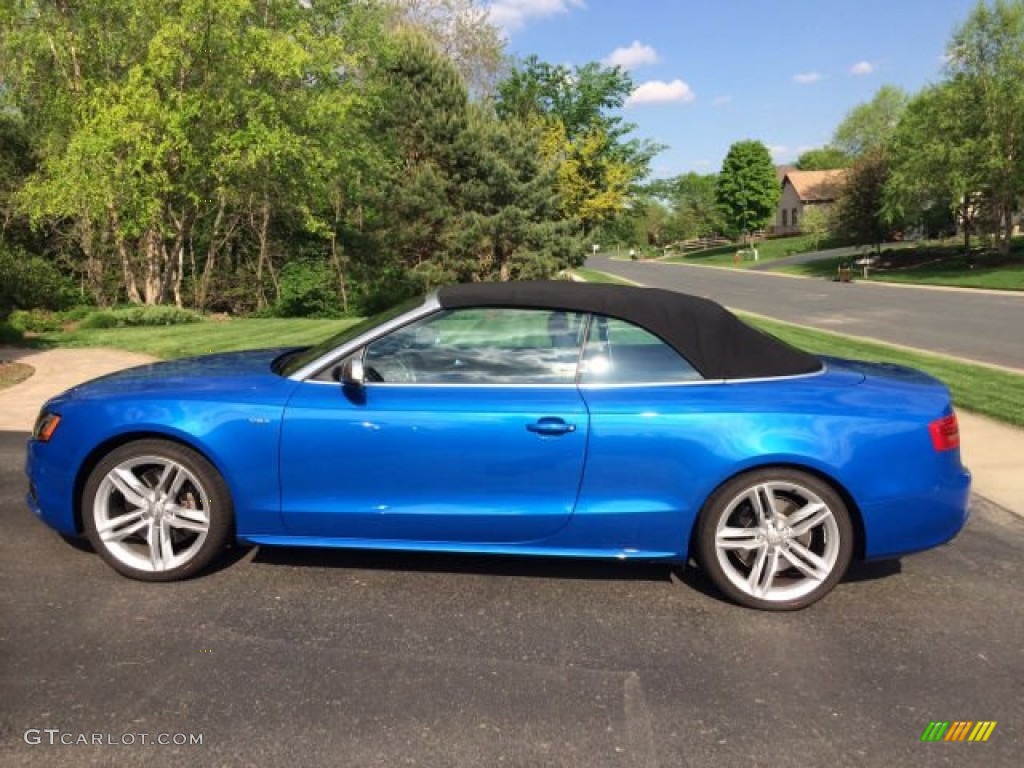 Sprint Blue Pearl Effect 2010 Audi S5 3.0 TFSI quattro Cabriolet Exterior Photo #94999405