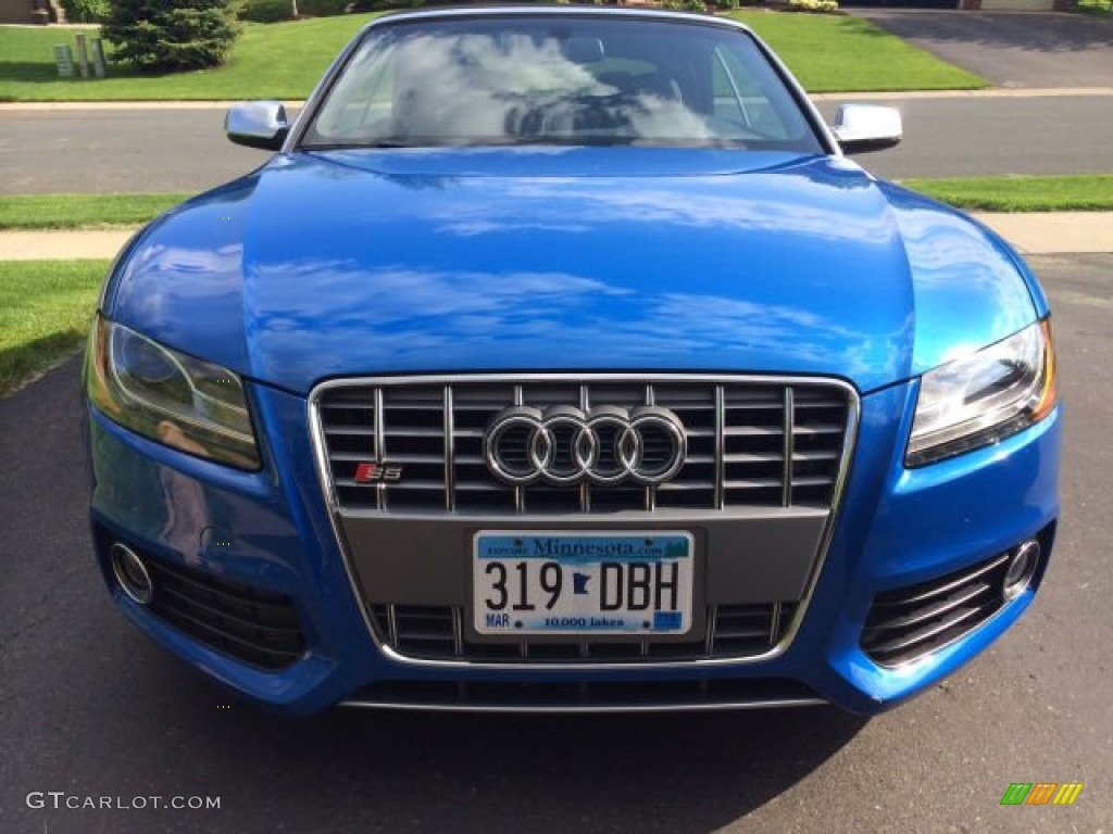 2010 S5 3.0 TFSI quattro Cabriolet - Sprint Blue Pearl Effect / Black Silk Nappa Leather photo #4
