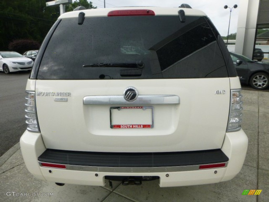 2008 Mountaineer Premier AWD - White Chocolate Tri Coat / Camel photo #4