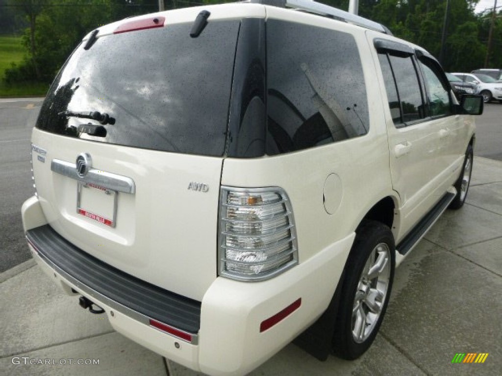 2008 Mountaineer Premier AWD - White Chocolate Tri Coat / Camel photo #5