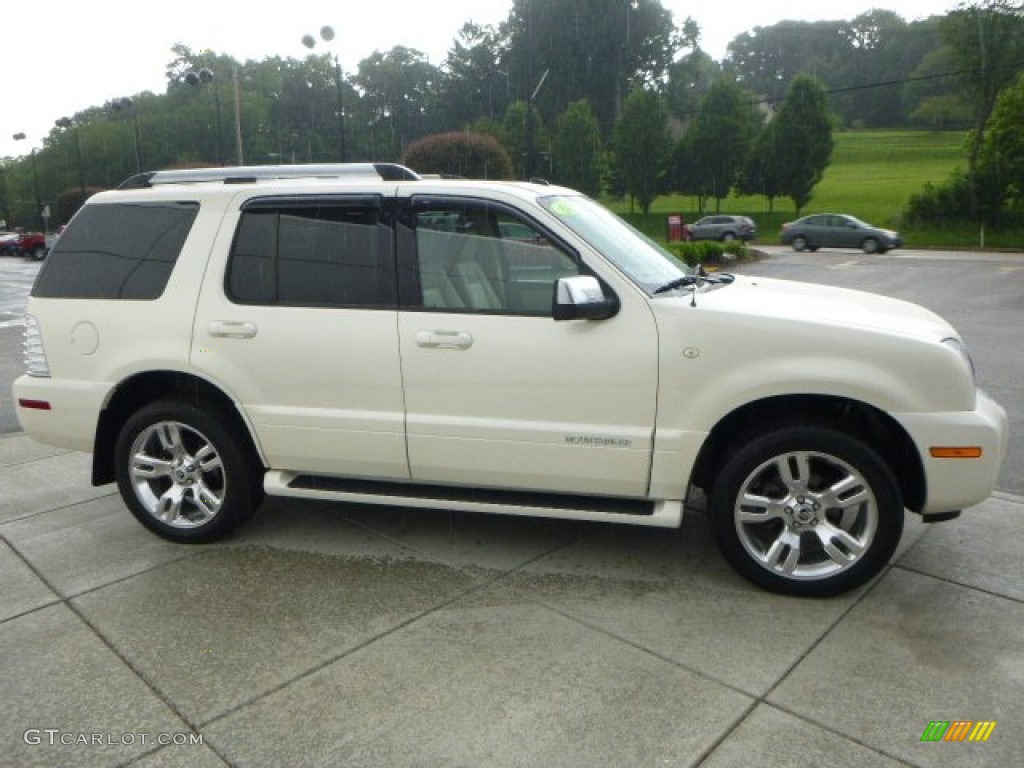 2008 Mountaineer Premier AWD - White Chocolate Tri Coat / Camel photo #6