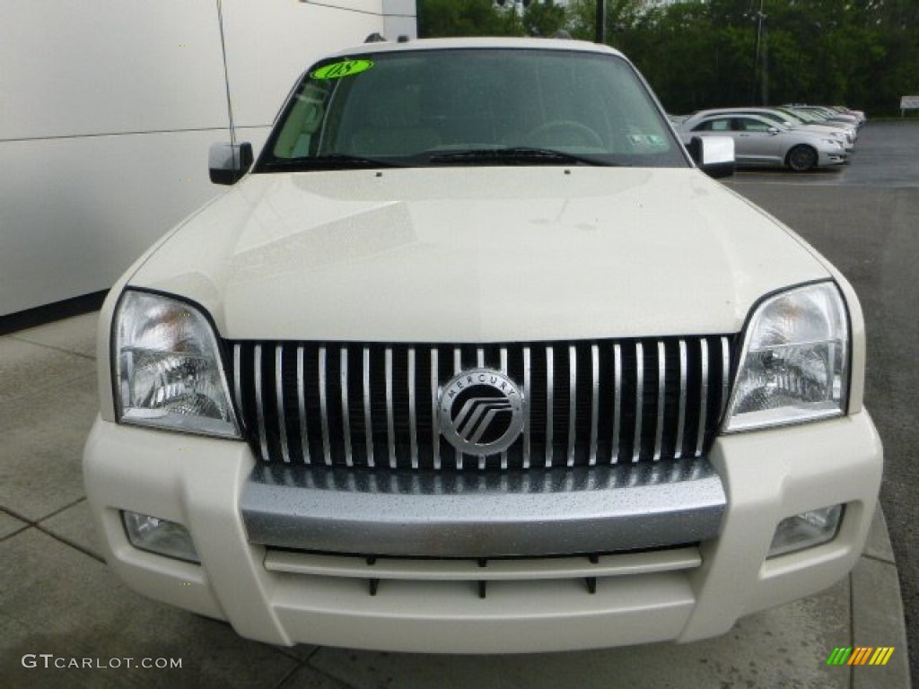 2008 Mountaineer Premier AWD - White Chocolate Tri Coat / Camel photo #8