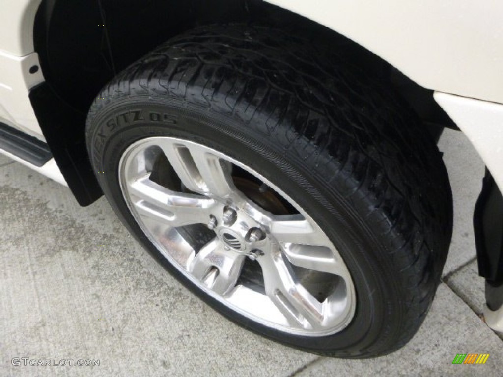 2008 Mountaineer Premier AWD - White Chocolate Tri Coat / Camel photo #9