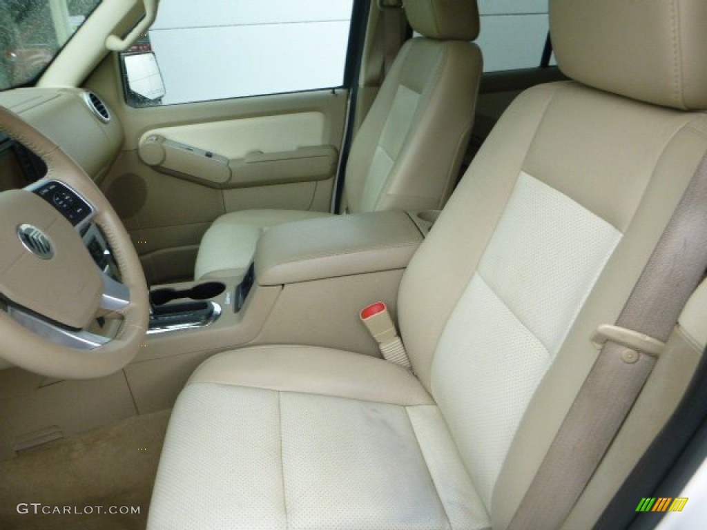 2008 Mountaineer Premier AWD - White Chocolate Tri Coat / Camel photo #15