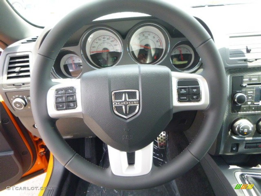 2014 Challenger R/T Classic - Header Orange / Dark Slate Gray photo #17