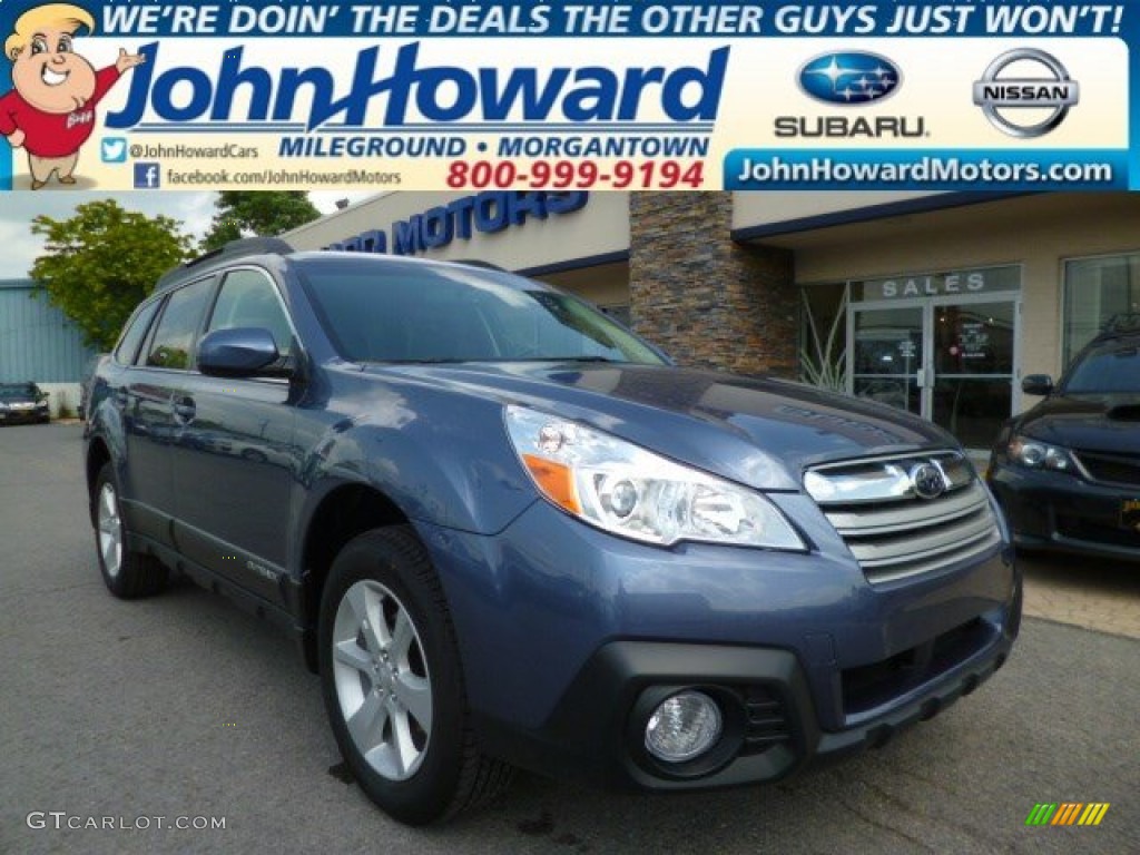 2014 Outback 2.5i Premium - Twilight Blue Metallic / Black photo #1