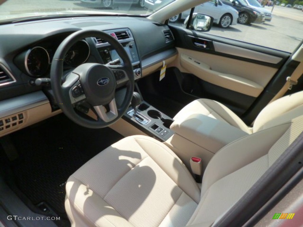 Warm Ivory Interior 2015 Subaru Outback 2.5i Premium Photo #95007312