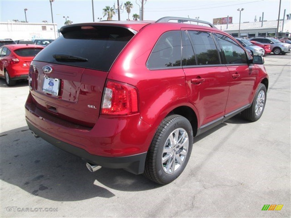 2014 Edge SEL - Ruby Red / Medium Light Stone photo #5