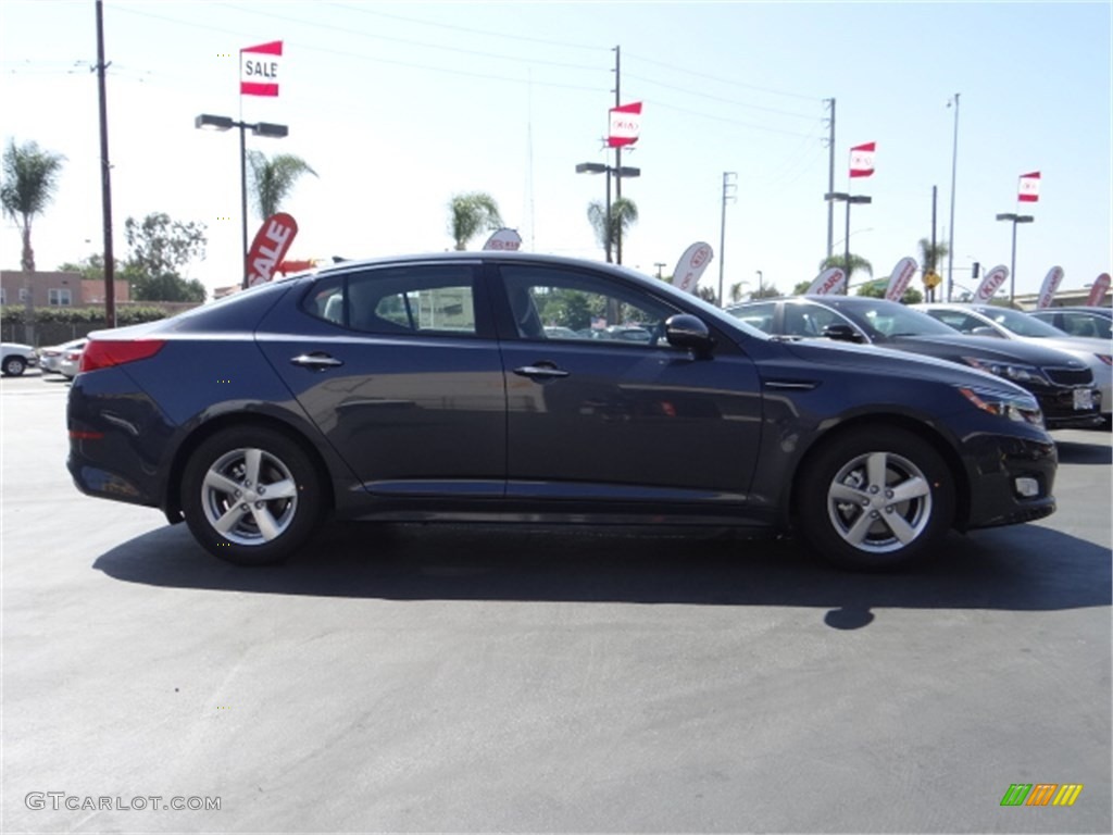 2015 Optima LX - Smokey Blue Metallic / Gray photo #2