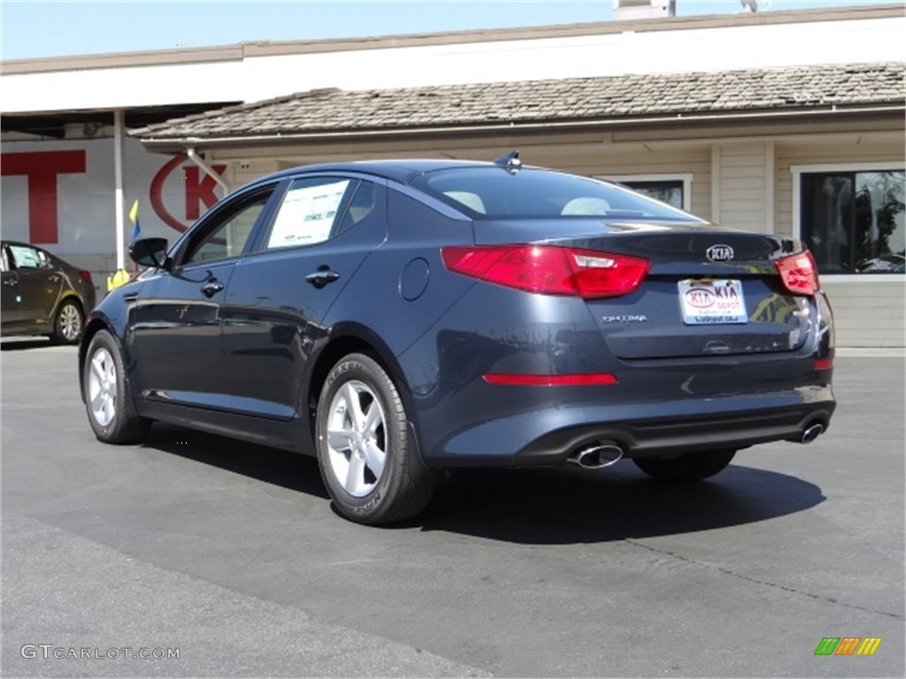 2015 Optima LX - Smokey Blue Metallic / Gray photo #4