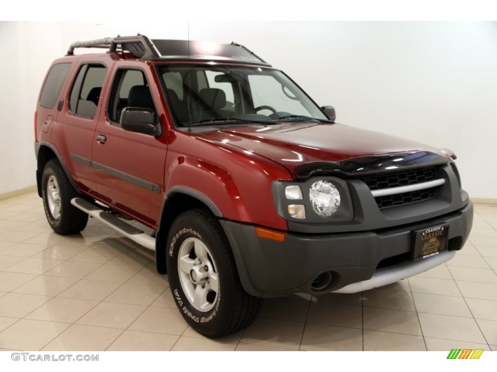 2004 Xterra SE 4x4 - Thermal Red Metallic / Gray photo #1