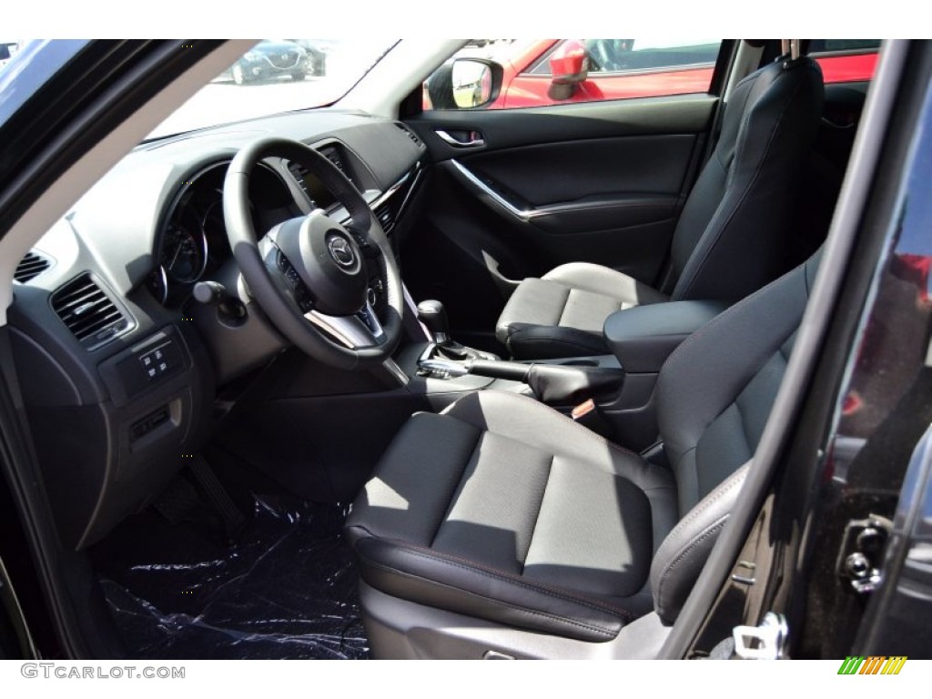 Black Interior 2015 Mazda CX-5 Grand Touring Photo #95012686