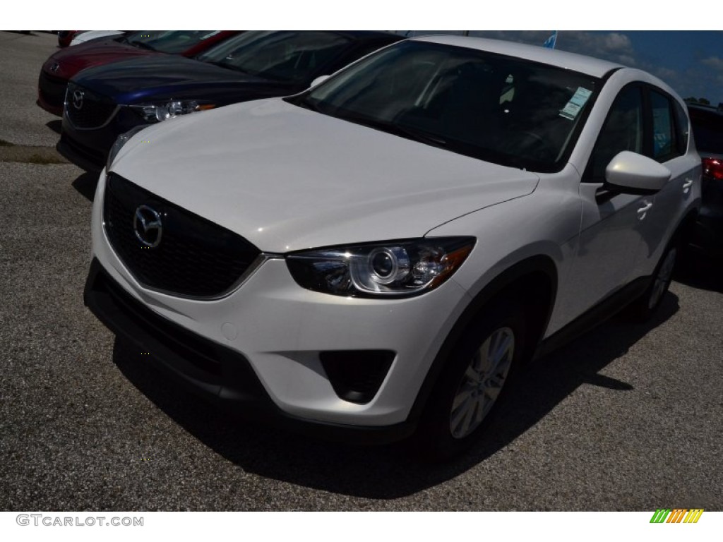 2015 CX-5 Sport - Crystal White Pearl Mica / Sand photo #1