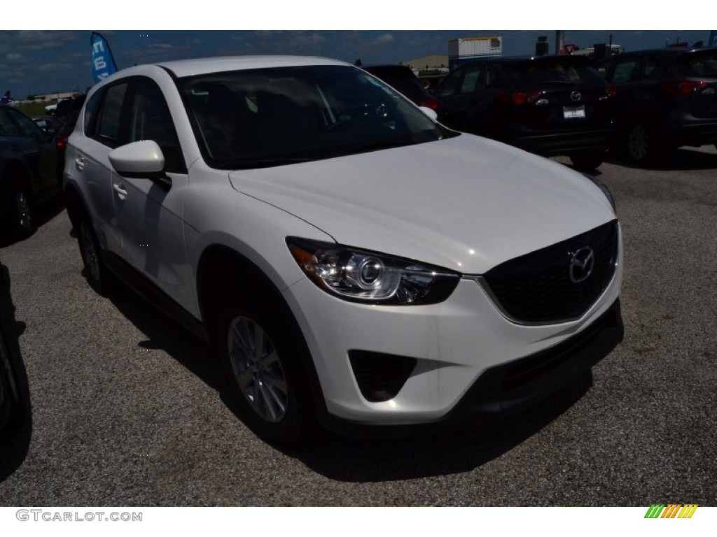 2015 CX-5 Sport - Crystal White Pearl Mica / Sand photo #3