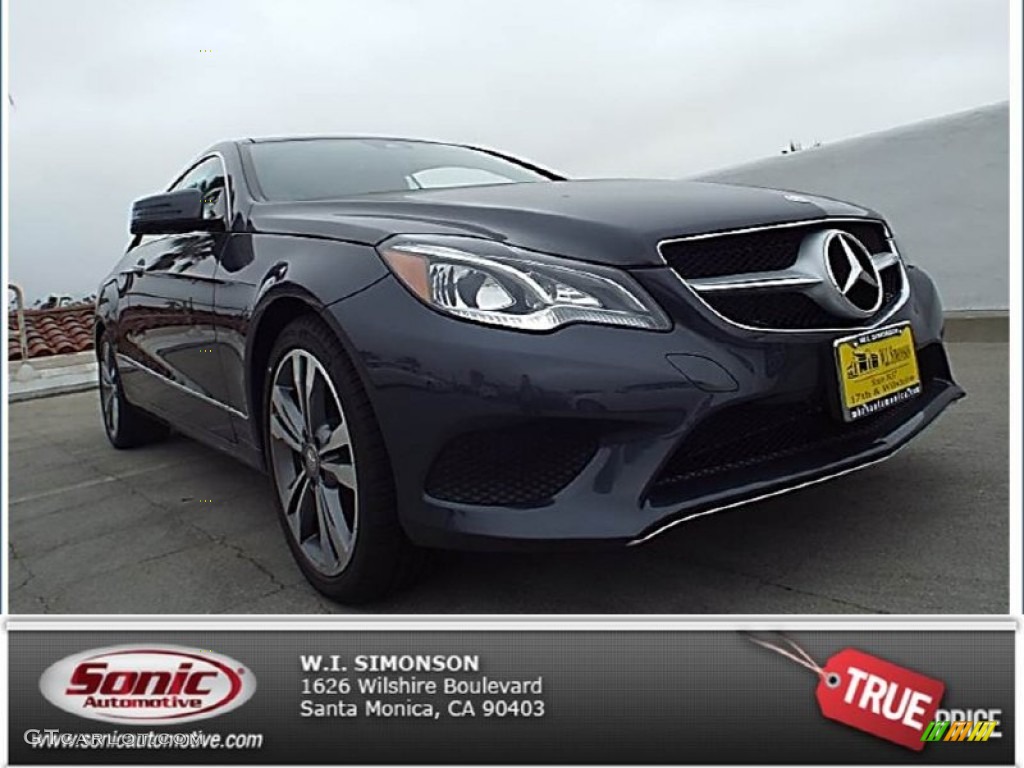 2014 E 350 Coupe - Steel Gray Metallic / Black photo #1