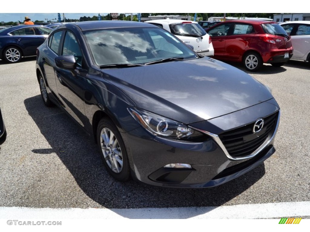 2014 MAZDA3 i Touring 4 Door - Meteor Gray Mica / Black photo #5