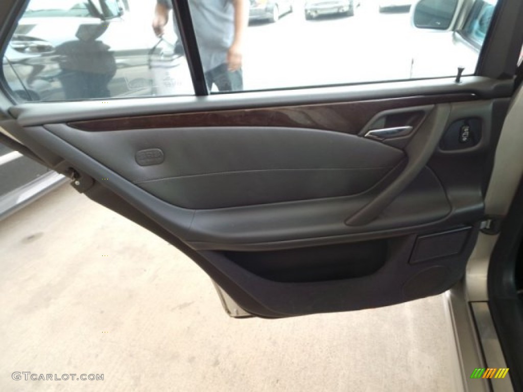 2002 Mercedes-Benz E 55 AMG Sedan Charcoal Door Panel Photo #95017660
