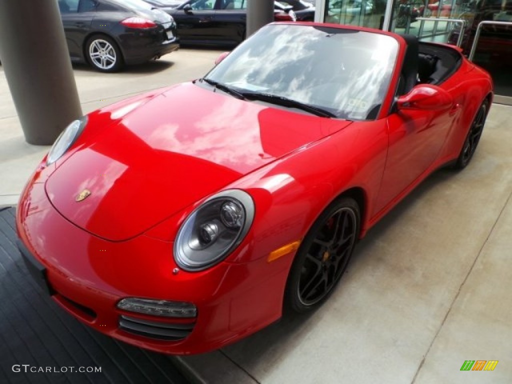 2010 911 Carrera 4S Cabriolet - Guards Red / Black photo #3