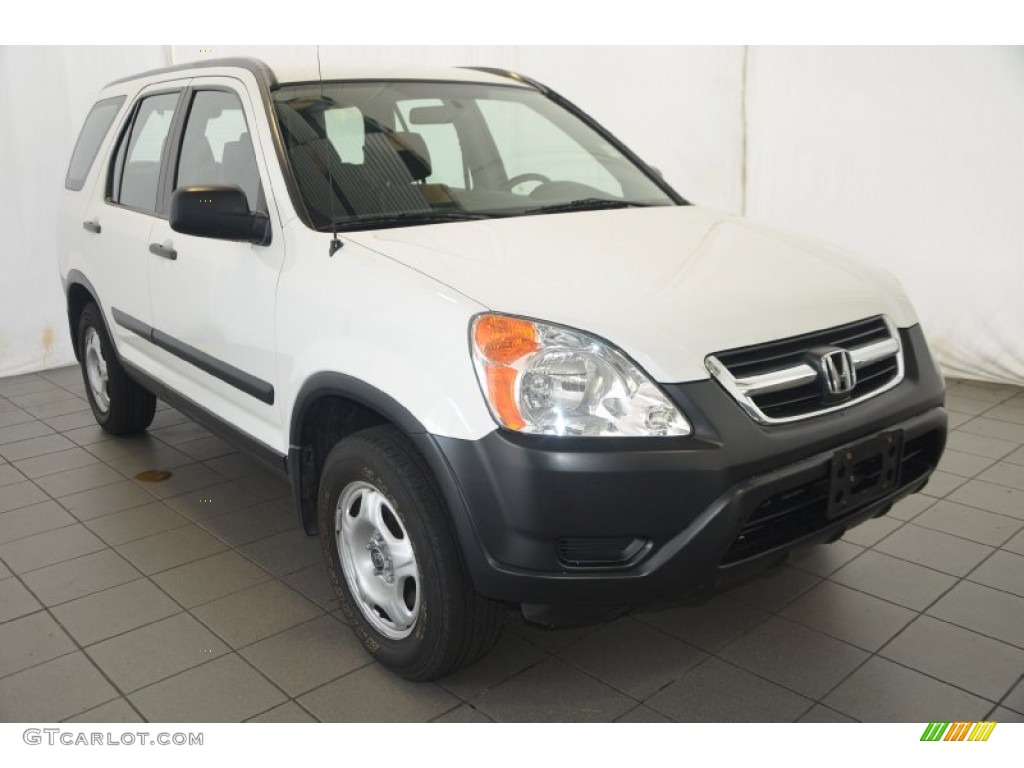 2004 CR-V LX - Taffeta White / Black photo #1