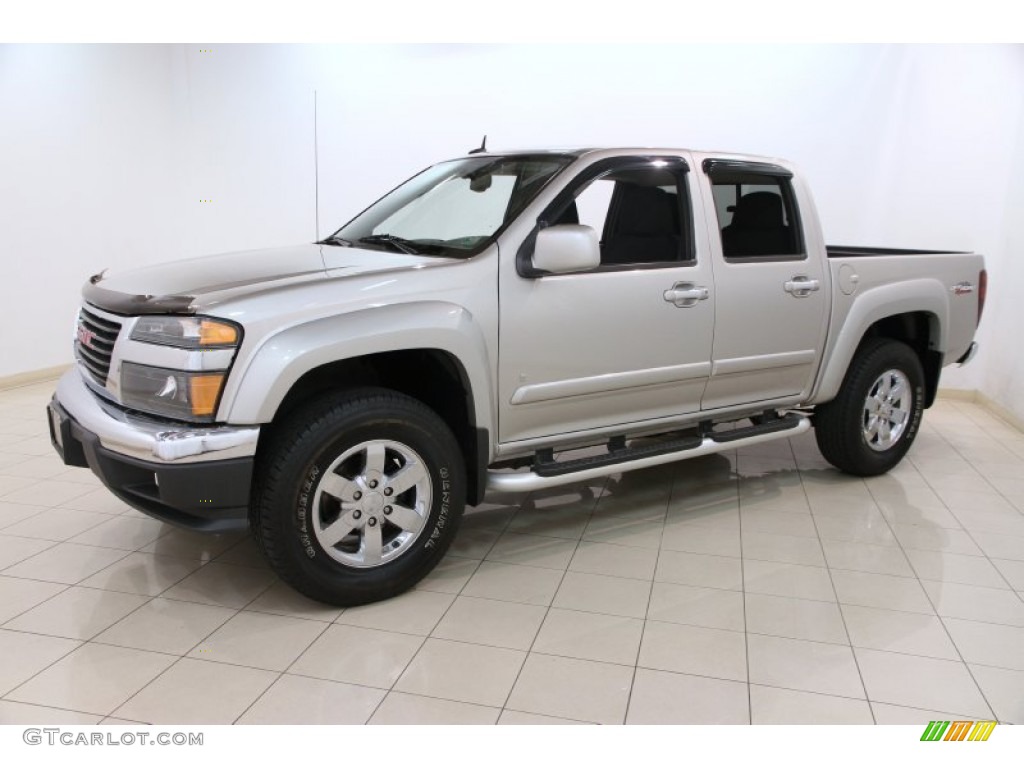 Silver Birch Metallic 2009 GMC Canyon SLE Crew Cab 4x4 Exterior Photo #95019490