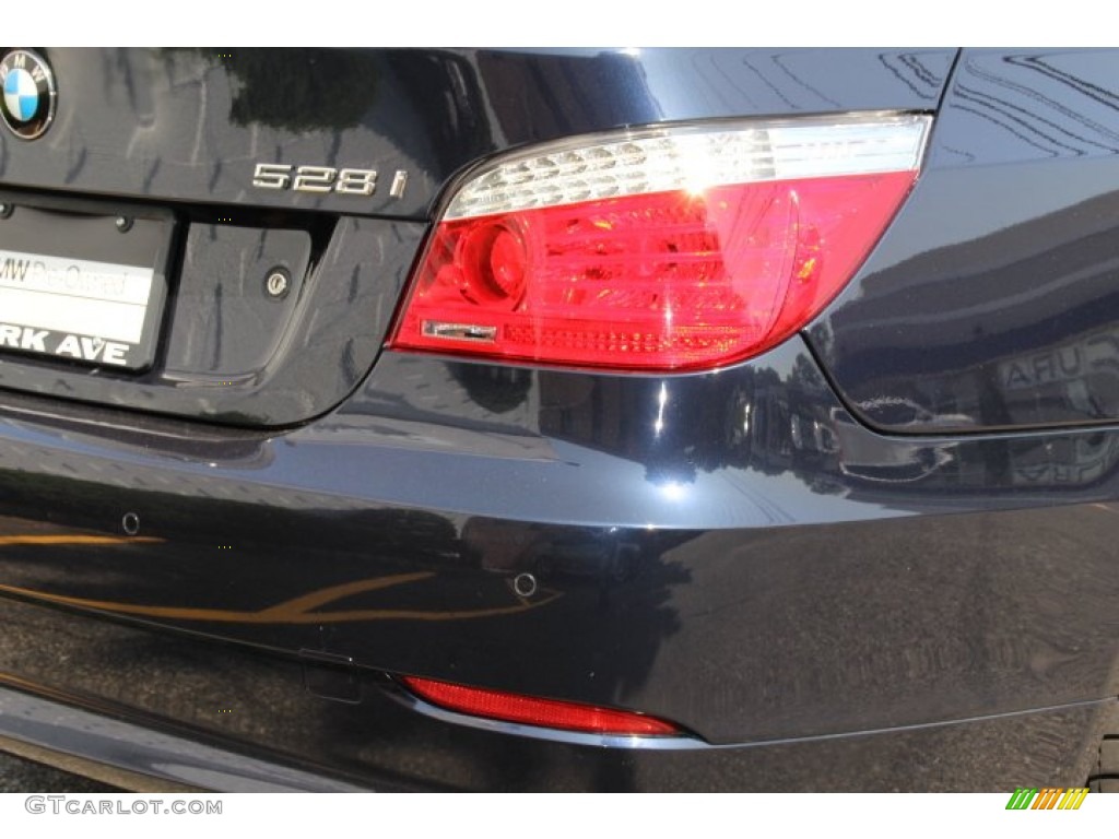 2008 5 Series 528i Sedan - Monaco Blue Metallic / Cream Beige Dakota Leather photo #21