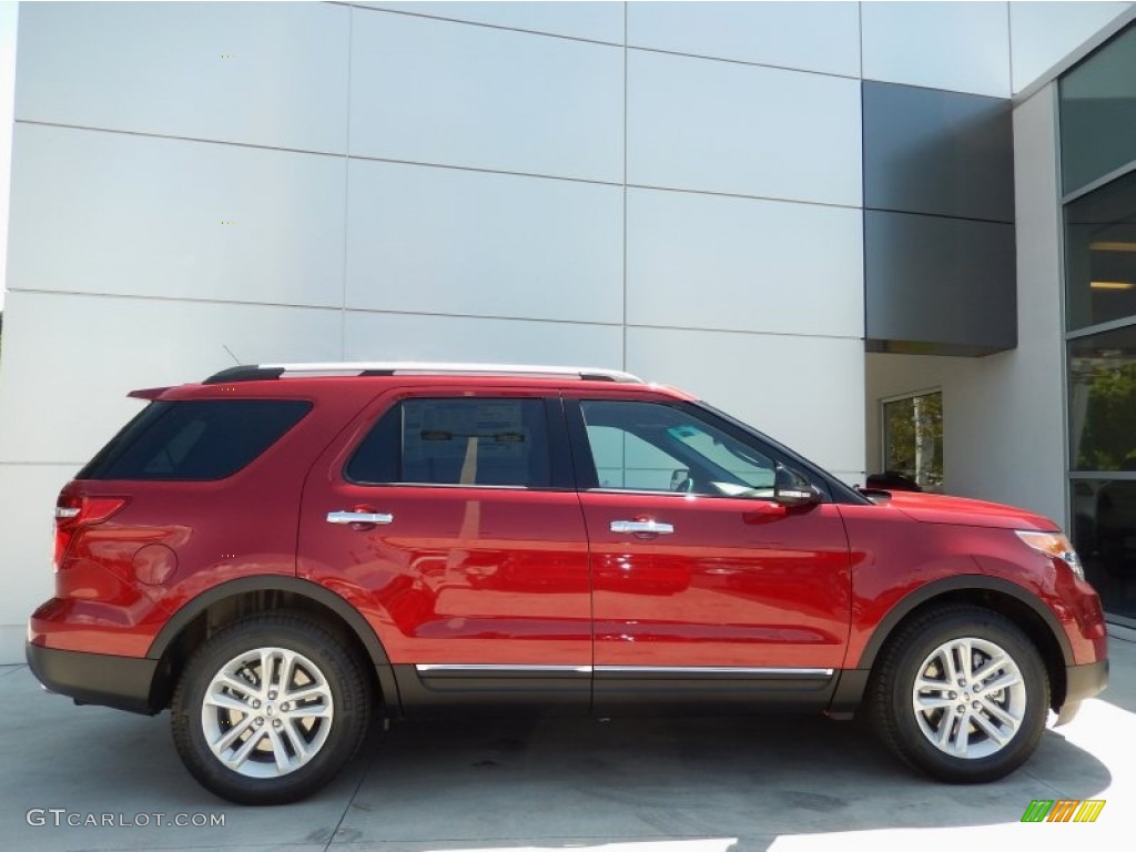 2014 Explorer XLT - Ruby Red / Charcoal Black photo #3