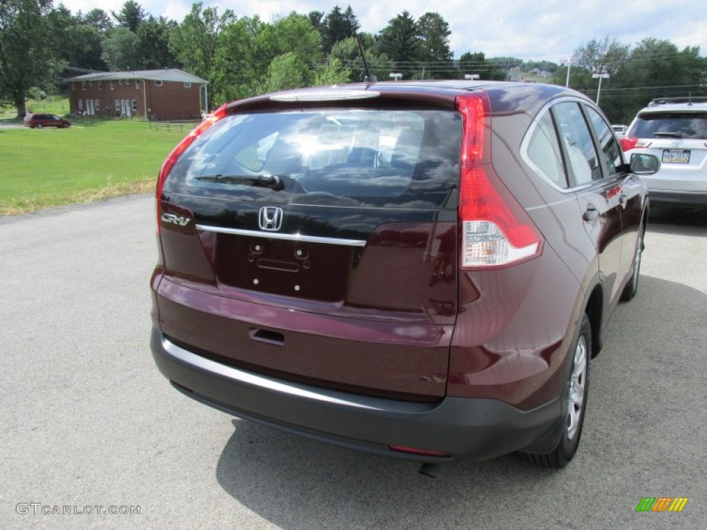 2012 CR-V LX - Basque Red Pearl II / Gray photo #6