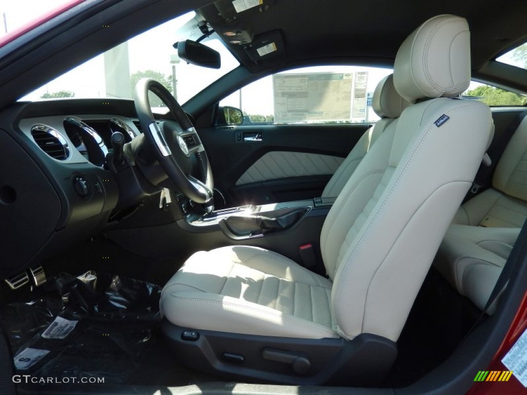 2014 Mustang V6 Coupe - Ruby Red / Medium Stone photo #6
