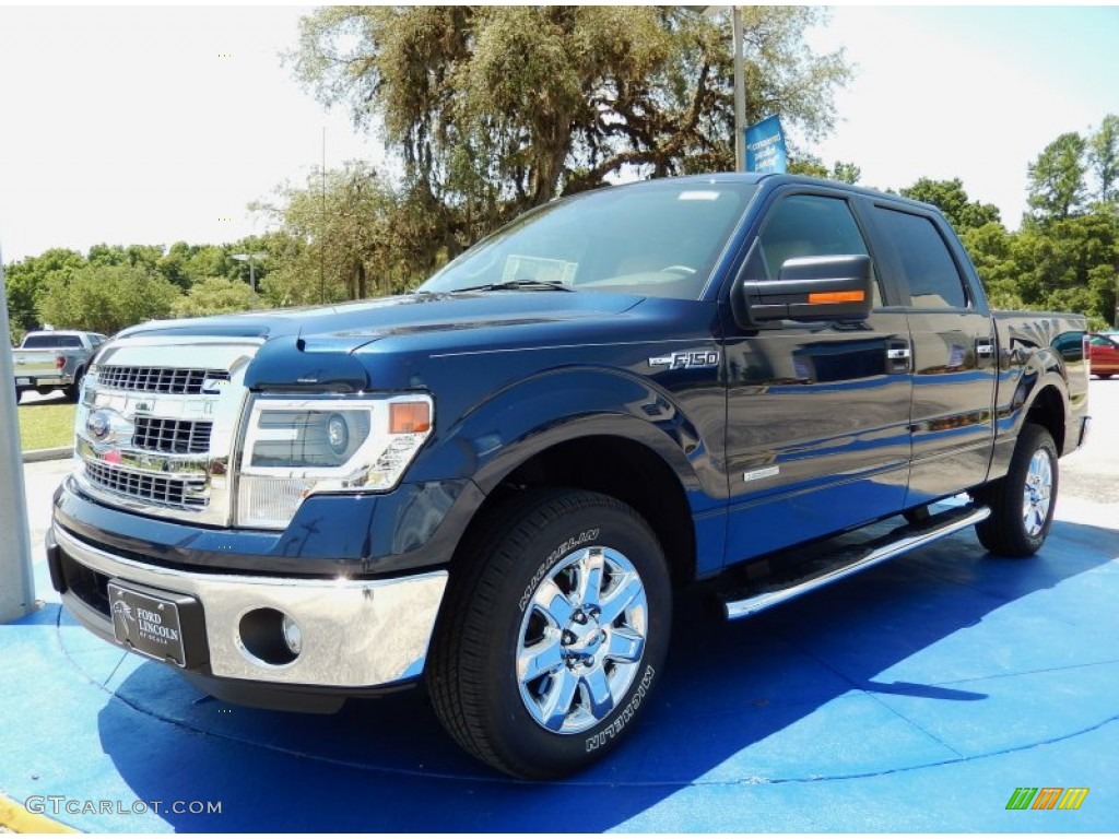 2014 F150 XLT SuperCrew - Blue Jeans / Pale Adobe photo #1