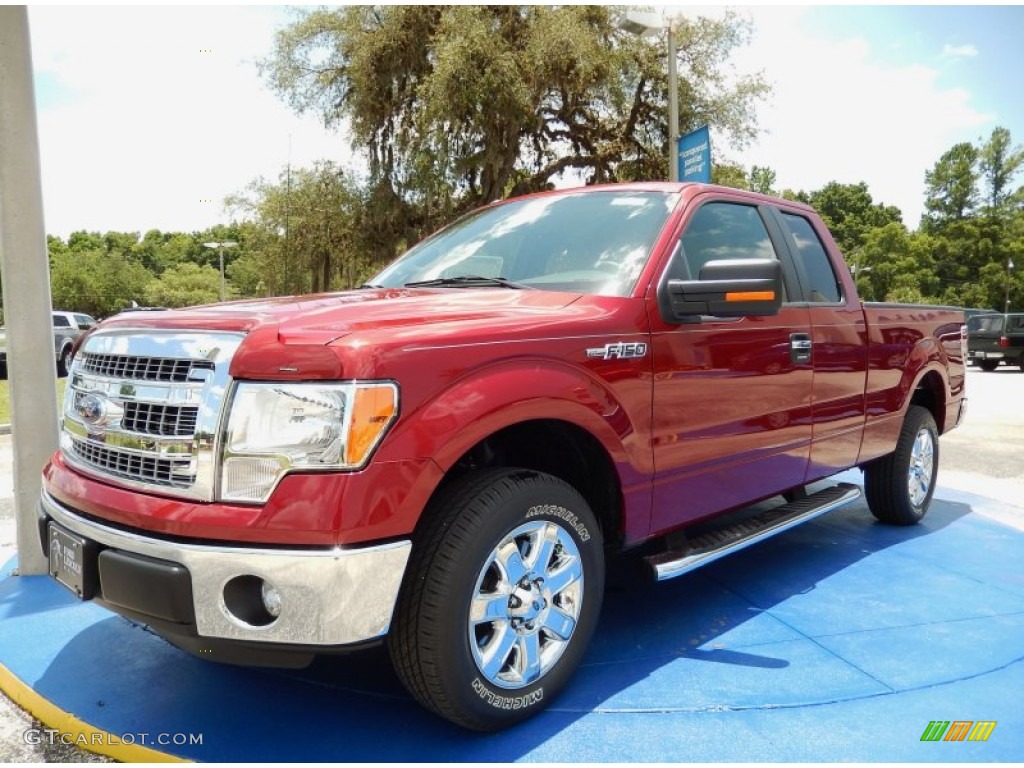 2014 F150 XLT SuperCab - Ruby Red / Pale Adobe photo #1