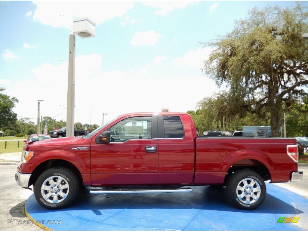 2014 F150 XLT SuperCab - Ruby Red / Pale Adobe photo #2