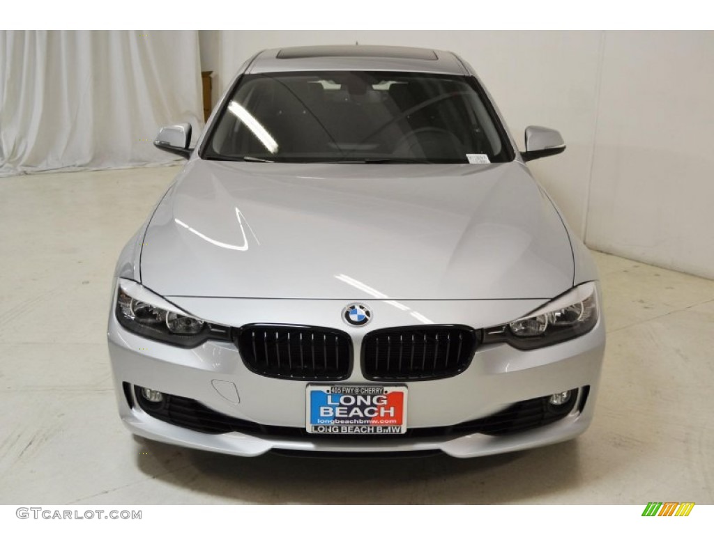 2014 3 Series 328i Sedan - Glacier Silver Metallic / Black photo #4