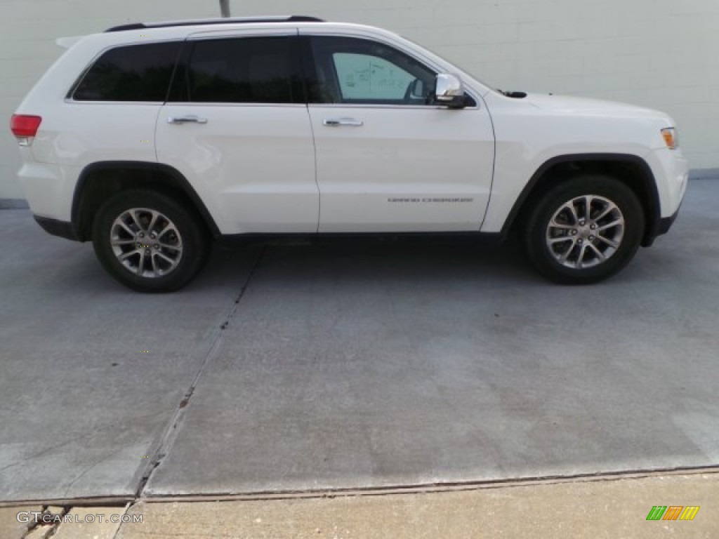 2014 Grand Cherokee Limited - Bright White / New Zealand Black/Light Frost photo #5