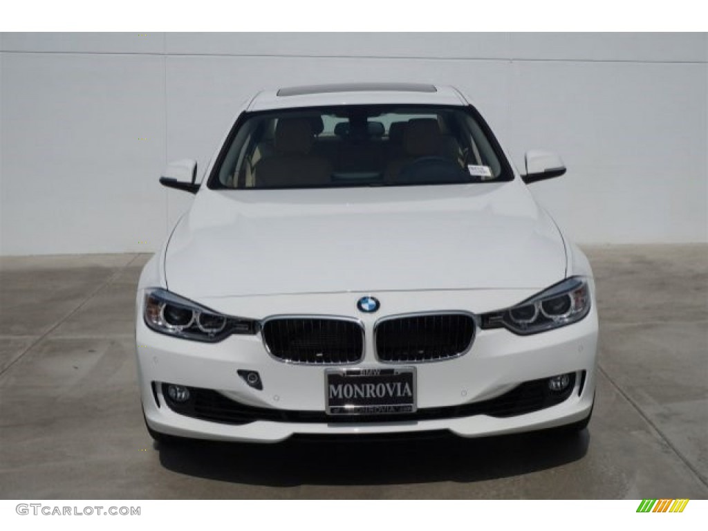 2014 3 Series 335i Sedan - Alpine White / Venetian Beige photo #3