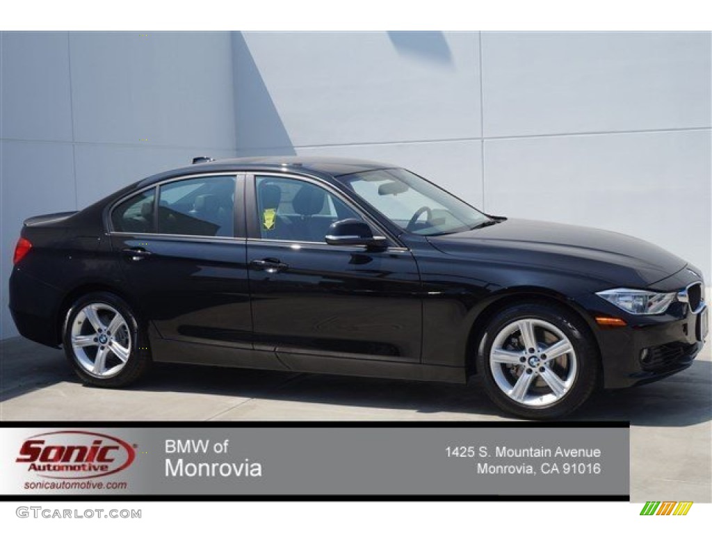 2014 3 Series 328i Sedan - Jet Black / Black photo #1