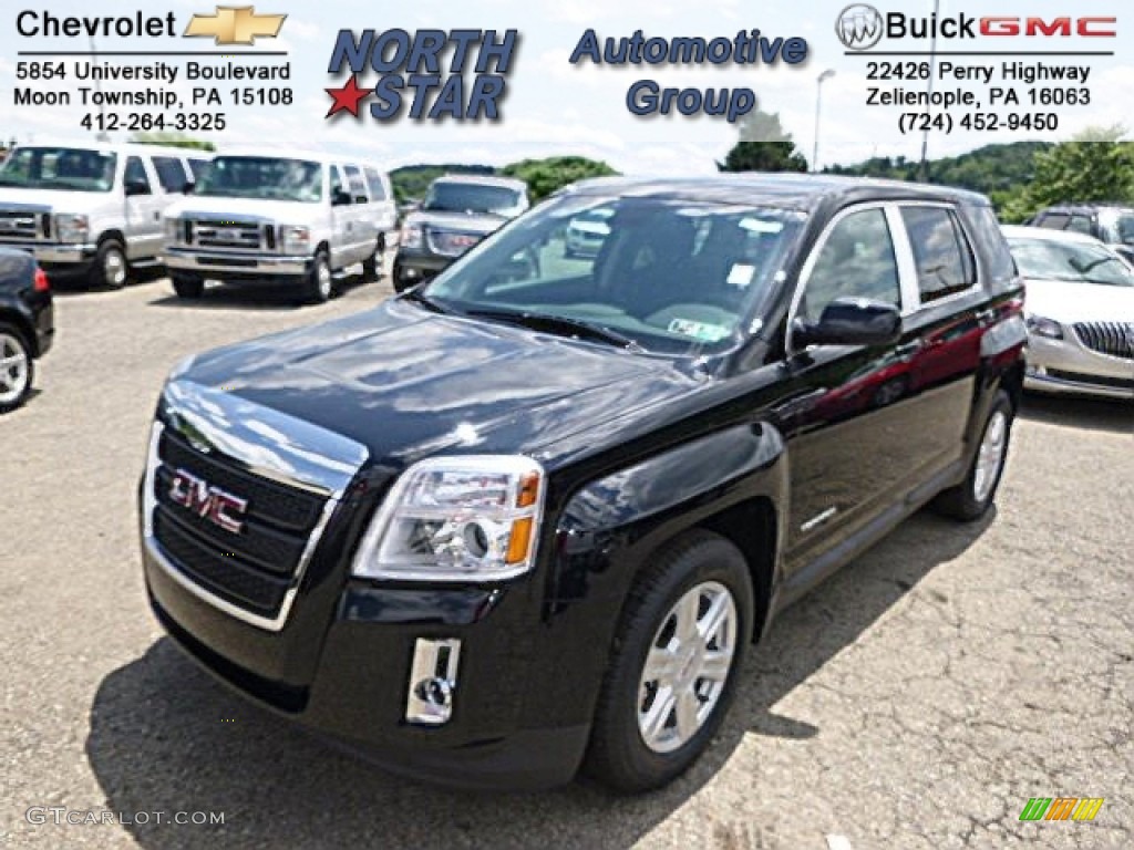 2014 Terrain SLE AWD - Carbon Black Metallic / Jet Black photo #1