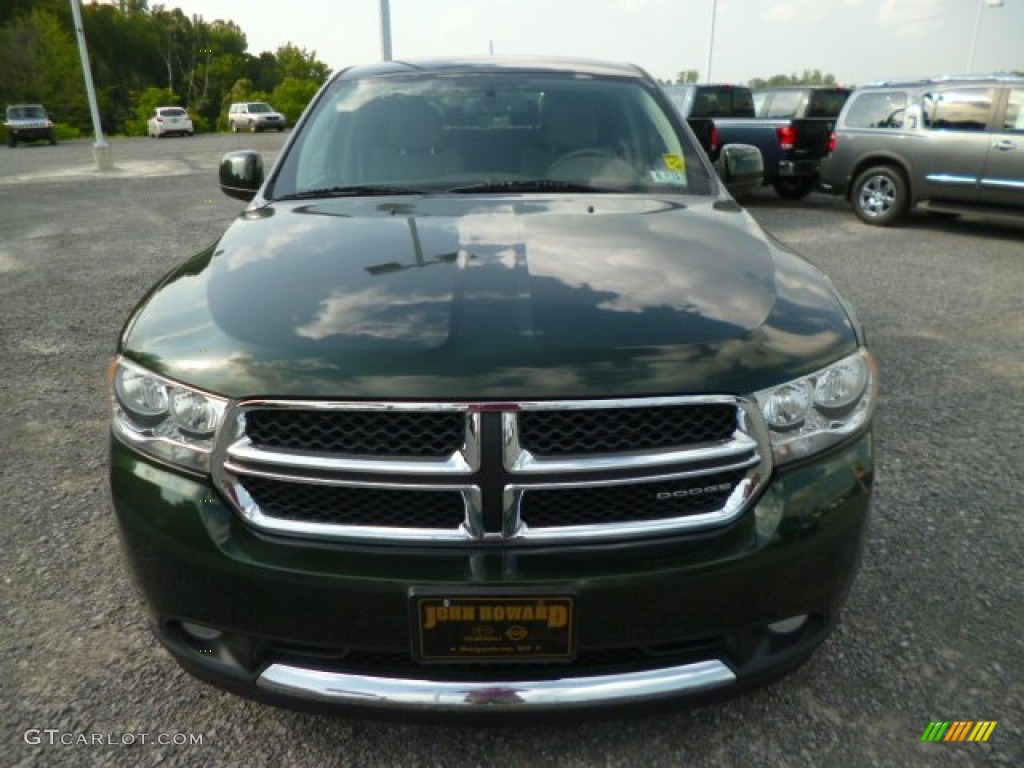 2011 Durango Express 4x4 - Natural Green Pearl / Dark Graystone/Medium Graystone photo #2