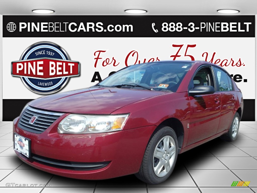 2006 ION 2 Sedan - Berry Red / Gray photo #1