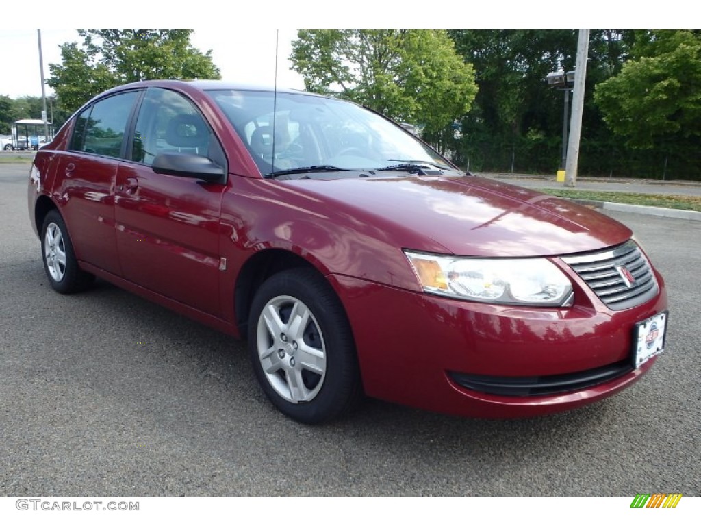 2006 ION 2 Sedan - Berry Red / Gray photo #3