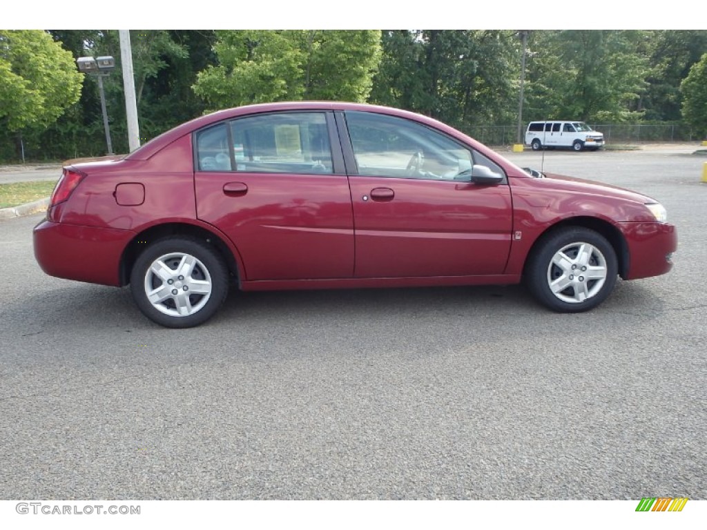 2006 ION 2 Sedan - Berry Red / Gray photo #4